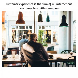 customer experience as the sum of all interactions a customer has with a company